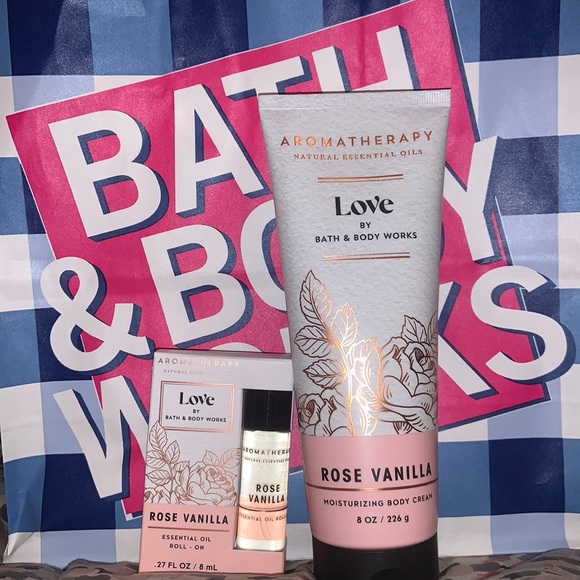 New Bath and Body works body cream and roll on oil